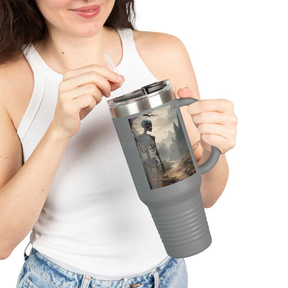 Skeleton Insulated Travel Mug Insulated Cup for Coffee Hot Drinks Halloween Gift Travel Enthusiast Unique Travel Cup