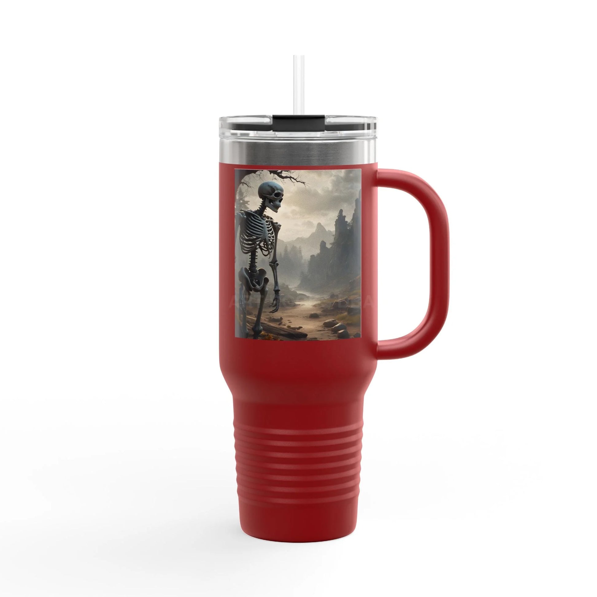 Skeleton Insulated Travel Mug Insulated Cup for Coffee Hot Drinks Halloween Gift Travel Enthusiast Unique Travel Cup