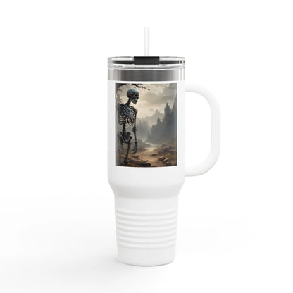 Skeleton Insulated Travel Mug Insulated Cup for Coffee Hot Drinks Halloween Gift Travel Enthusiast Unique Travel Cup