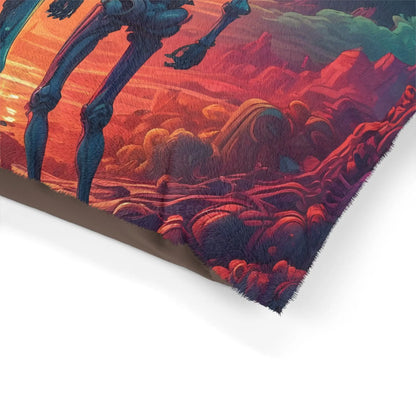 Skeletons in Love Pet Bed — Sunset Gothic Dog & Cat Cushion - Pets