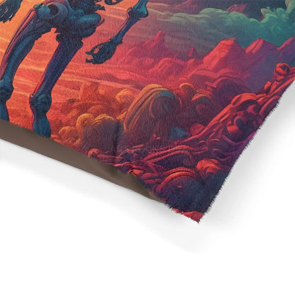 Skeletons in Love Pet Bed — Sunset Gothic Dog & Cat Cushion - Pets