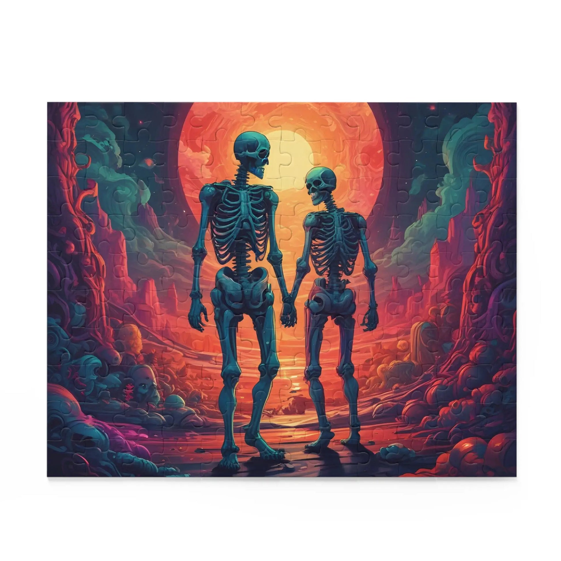 Skeletons In Love Puzzle — 120/252/500-Piece Jigsaw - Puzzle