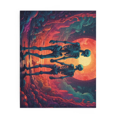 Skeletons In Love Puzzle — 120/252/500-Piece Jigsaw - Puzzle