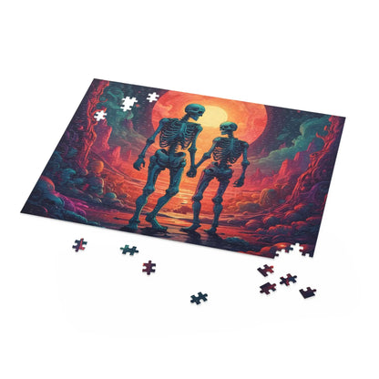 Skeletons In Love Puzzle — 120/252/500-Piece Jigsaw - Puzzle