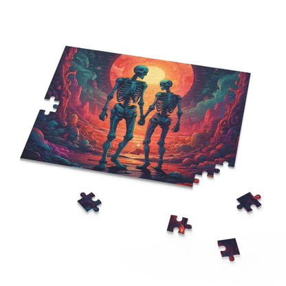 Skeletons In Love Puzzle — 120/252/500-Piece Jigsaw - Puzzle