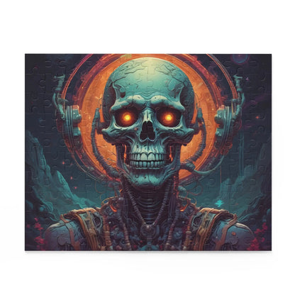 Skull Mystic Jigsaw Puzzle — Neon Skeletal Art (120/252/500 pcs) - Puzzle