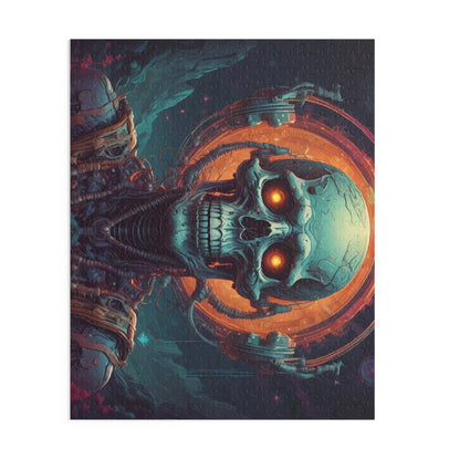 Skull Mystic Jigsaw Puzzle — Neon Skeletal Art (120/252/500 pcs) - Puzzle