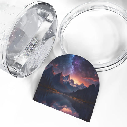 Snow Globe - Aurora Mountain Landscape - 3.5’’ × 3.4’’ - Home Decor