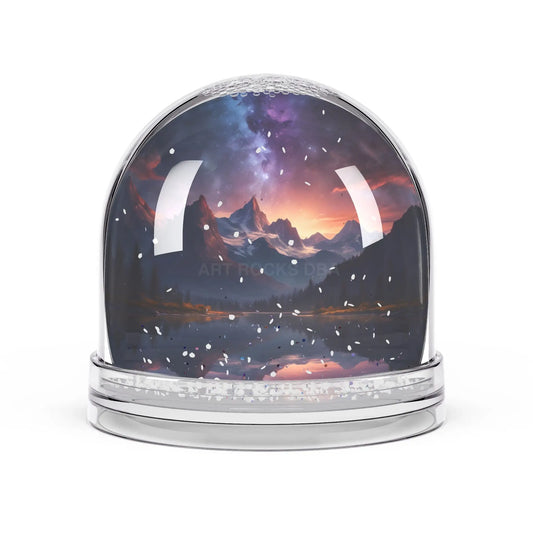 Snow Globe - Aurora Mountain Landscape - 3.5’’ × 3.4’’ - Home Decor