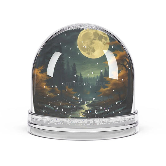 Snow Globe — Moonlit Forest Snow Globe Decorative Keepsake - 3.5’’ × 3.4’’ - Home Decor