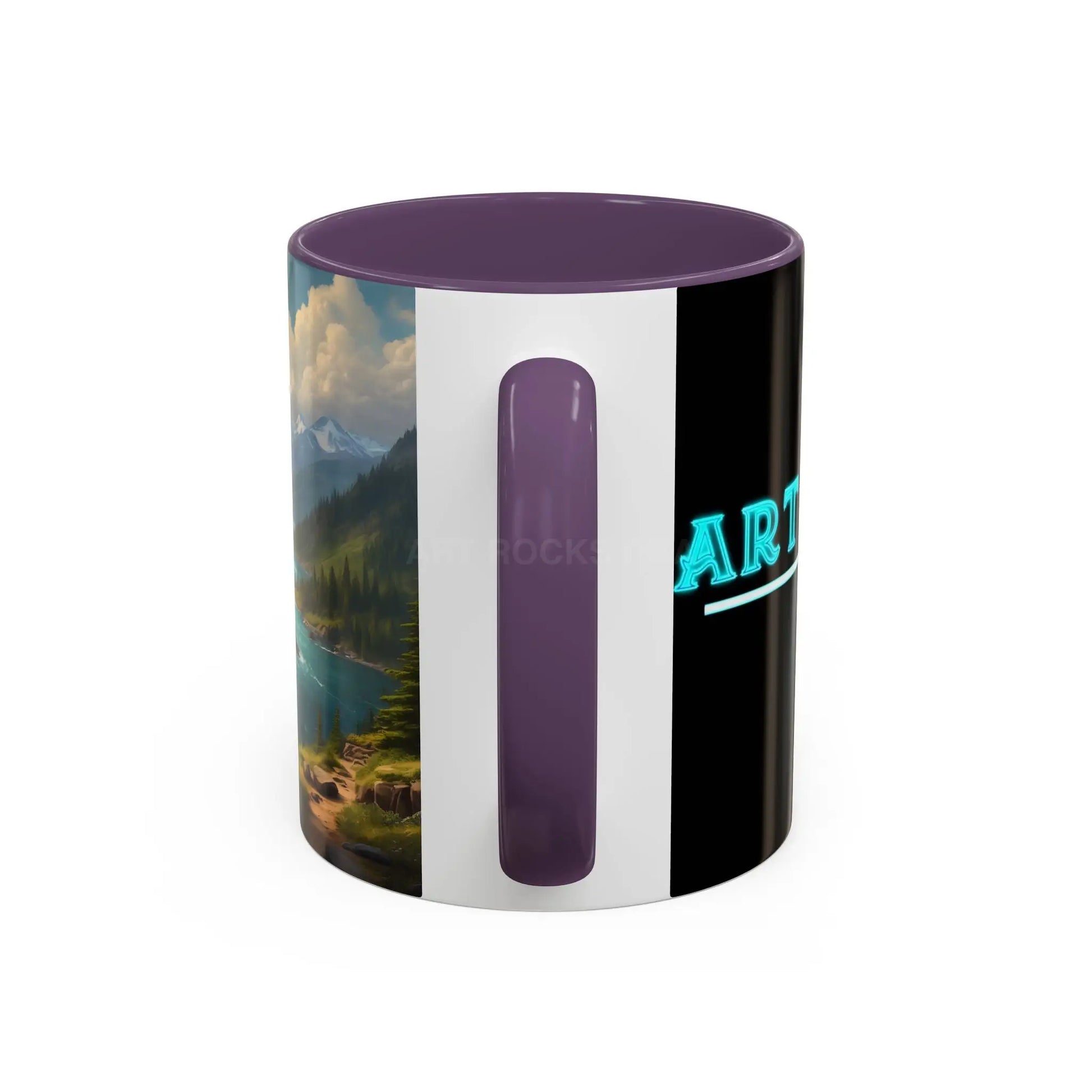 Snow Melt Mountain River Accent Coffee Mug — Nature Landscape 11/15oz - Mug