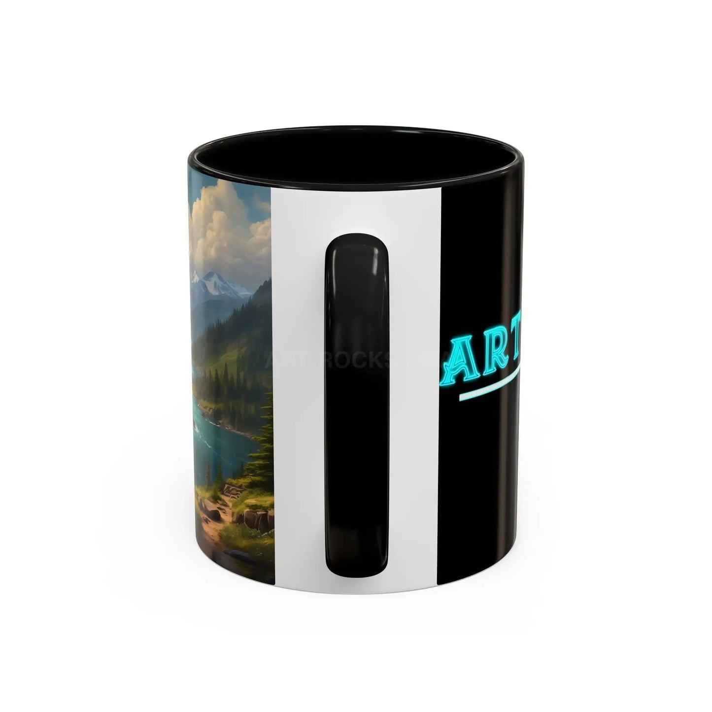 Snow Melt Mountain River Accent Coffee Mug — Nature Landscape 11/15oz - Mug