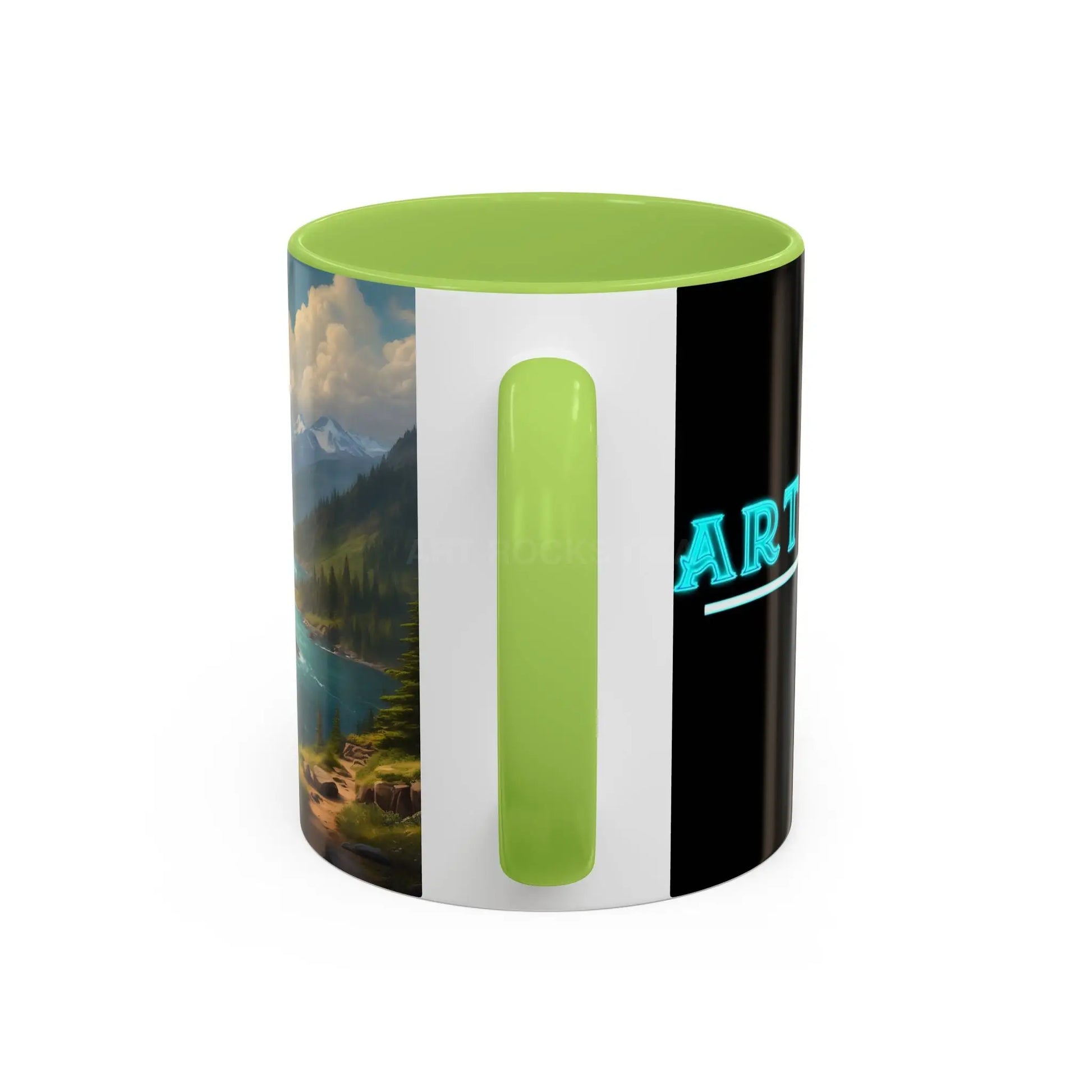 Snow Melt Mountain River Accent Coffee Mug — Nature Landscape 11/15oz - Mug