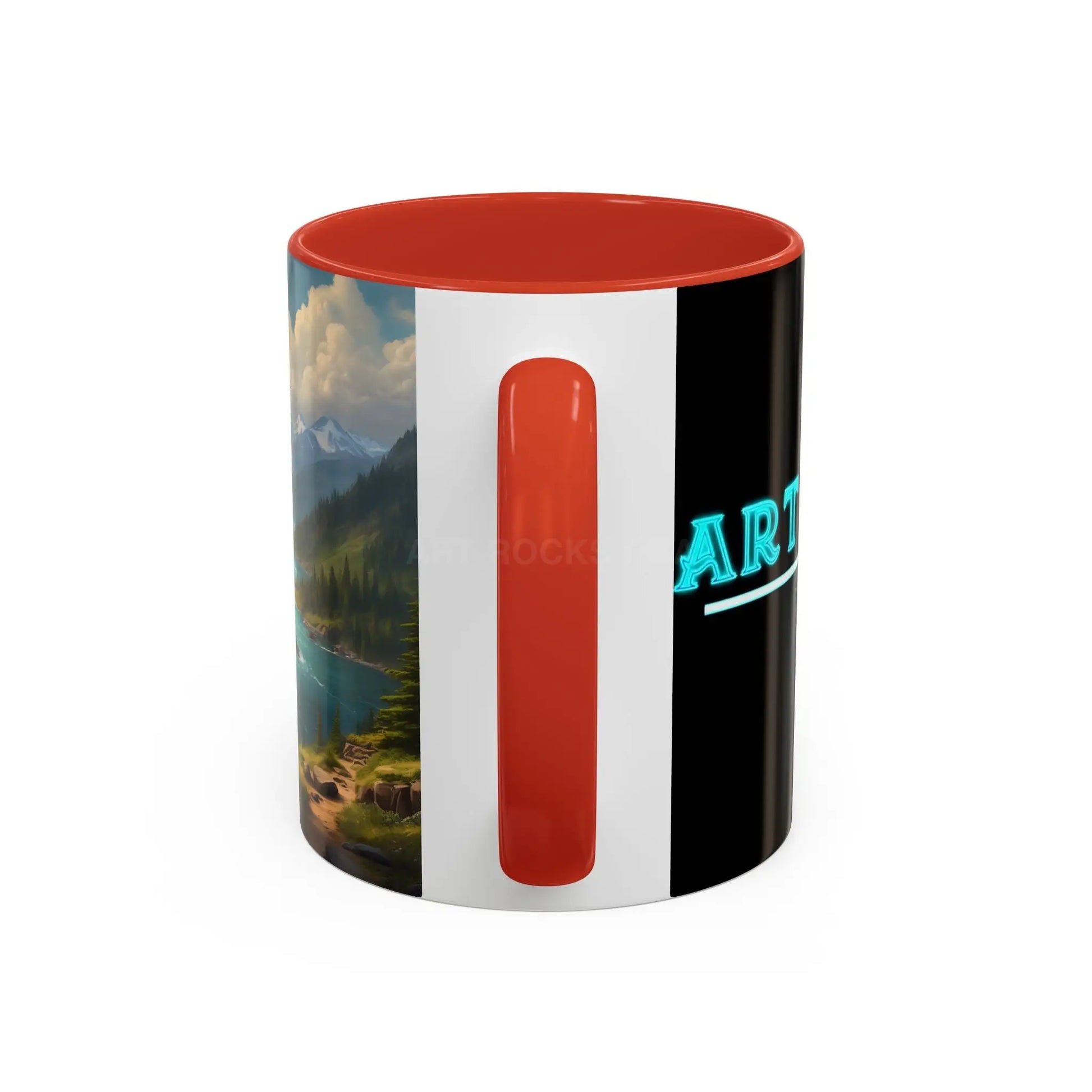 Snow Melt Mountain River Accent Coffee Mug — Nature Landscape 11/15oz - Mug