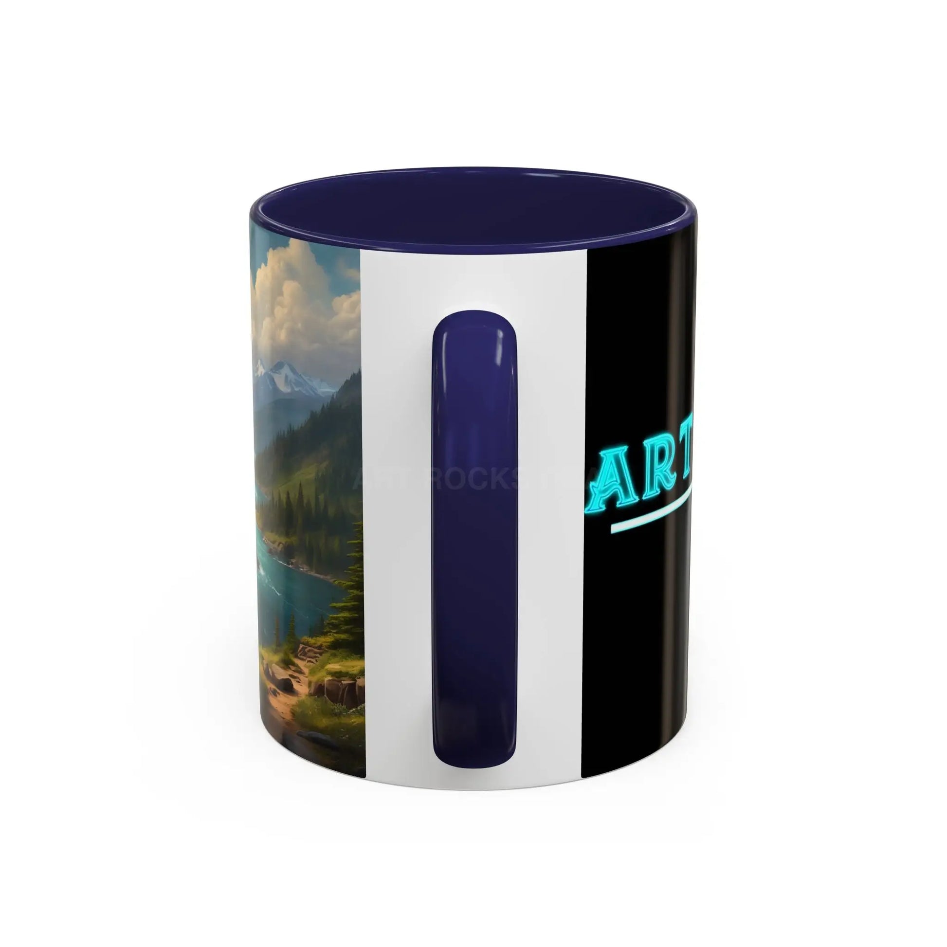 Snow Melt Mountain River Accent Coffee Mug — Nature Landscape 11/15oz - Mug