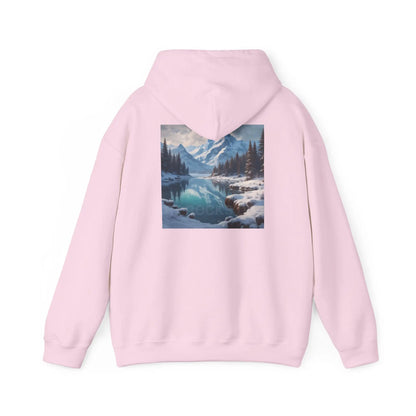 Snowy Mountain Unisex Hoodie Cozy Sweatshirt Art Lover Gift Nature Print Hoodie Artistic Winterwear Unique Casual Wear