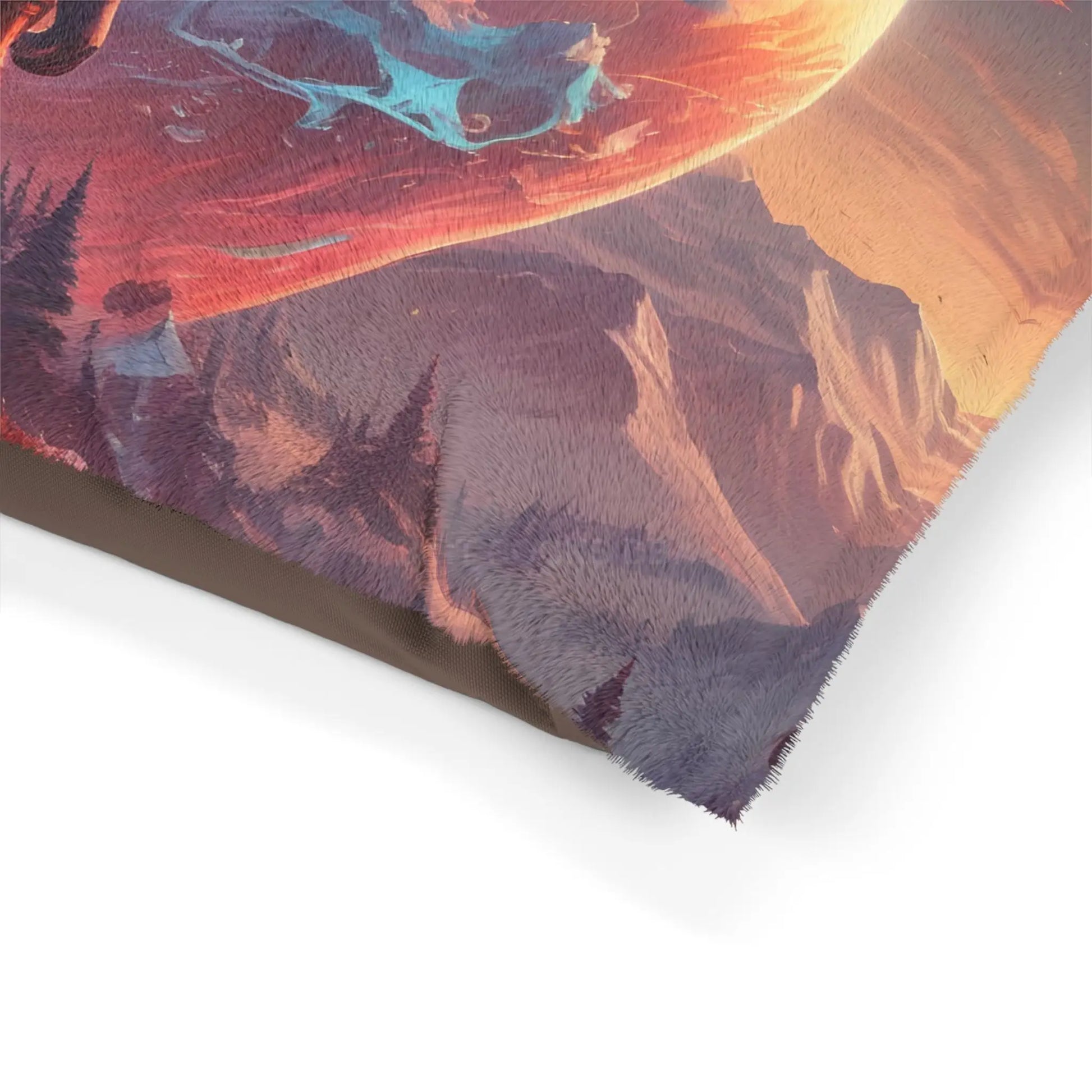 Space Astronaut Pet Bed — Cosmic Planet Adventure Print for Dogs & Cats - Pets