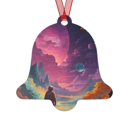 Space Dreamscape Metal Ornament - Bell / One Size - Home Decor