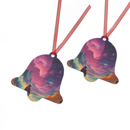 Space Dreamscape Metal Ornament - Home Decor