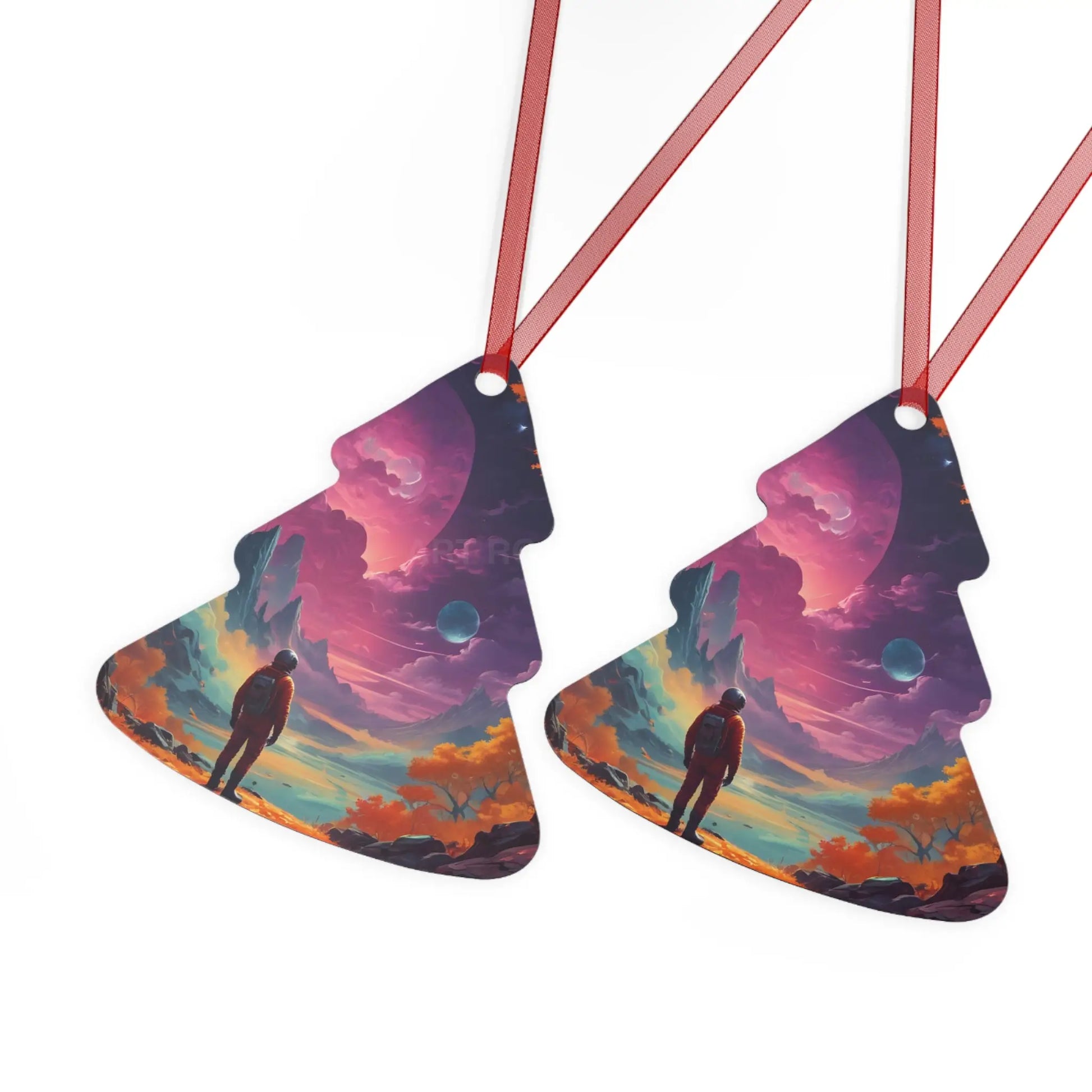 Space Dreamscape Metal Ornament - Home Decor