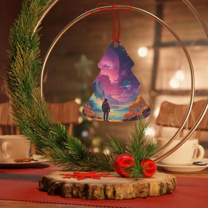 Space Dreamscape Metal Ornament - Home Decor