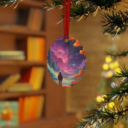 Space Dreamscape Metal Ornament - Home Decor