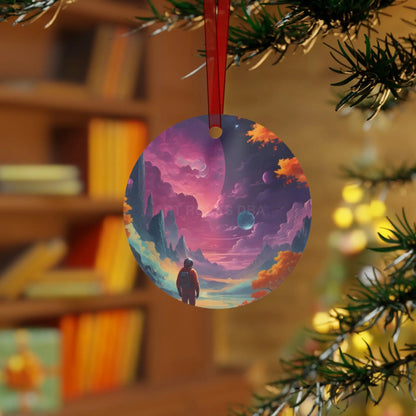 Space Dreamscape Metal Ornament - Home Decor