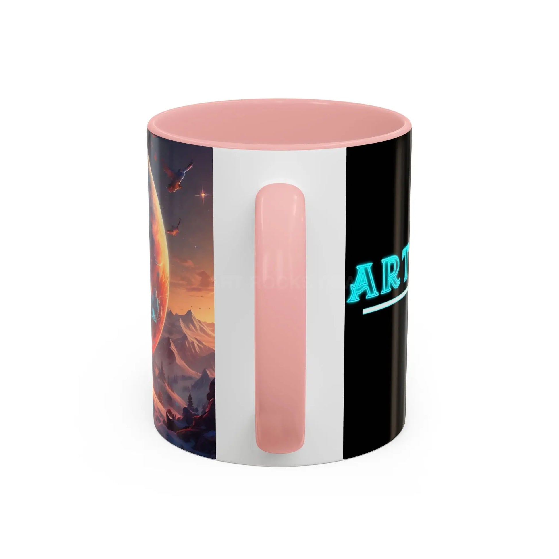 Space Explorer Coffee Mug — Astronaut Planet Scene Accent Mug (11/15oz) - Mug