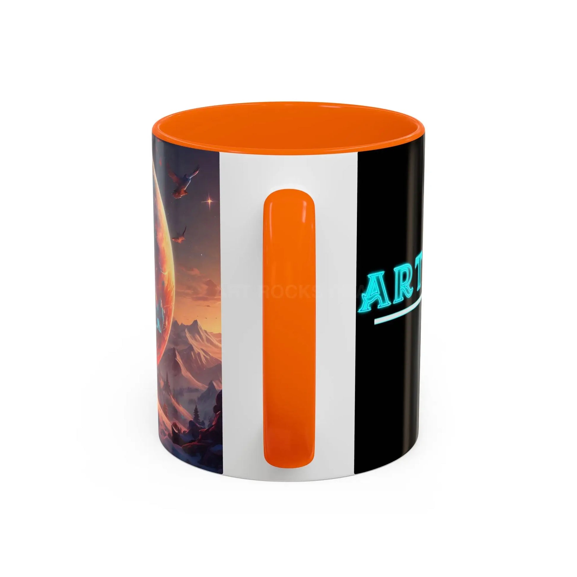 Space Explorer Coffee Mug — Astronaut Planet Scene Accent Mug (11/15oz) - Mug