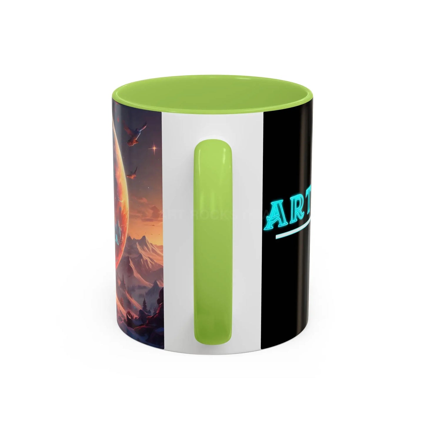 Space Explorer Coffee Mug — Astronaut Planet Scene Accent Mug (11/15oz) - Mug