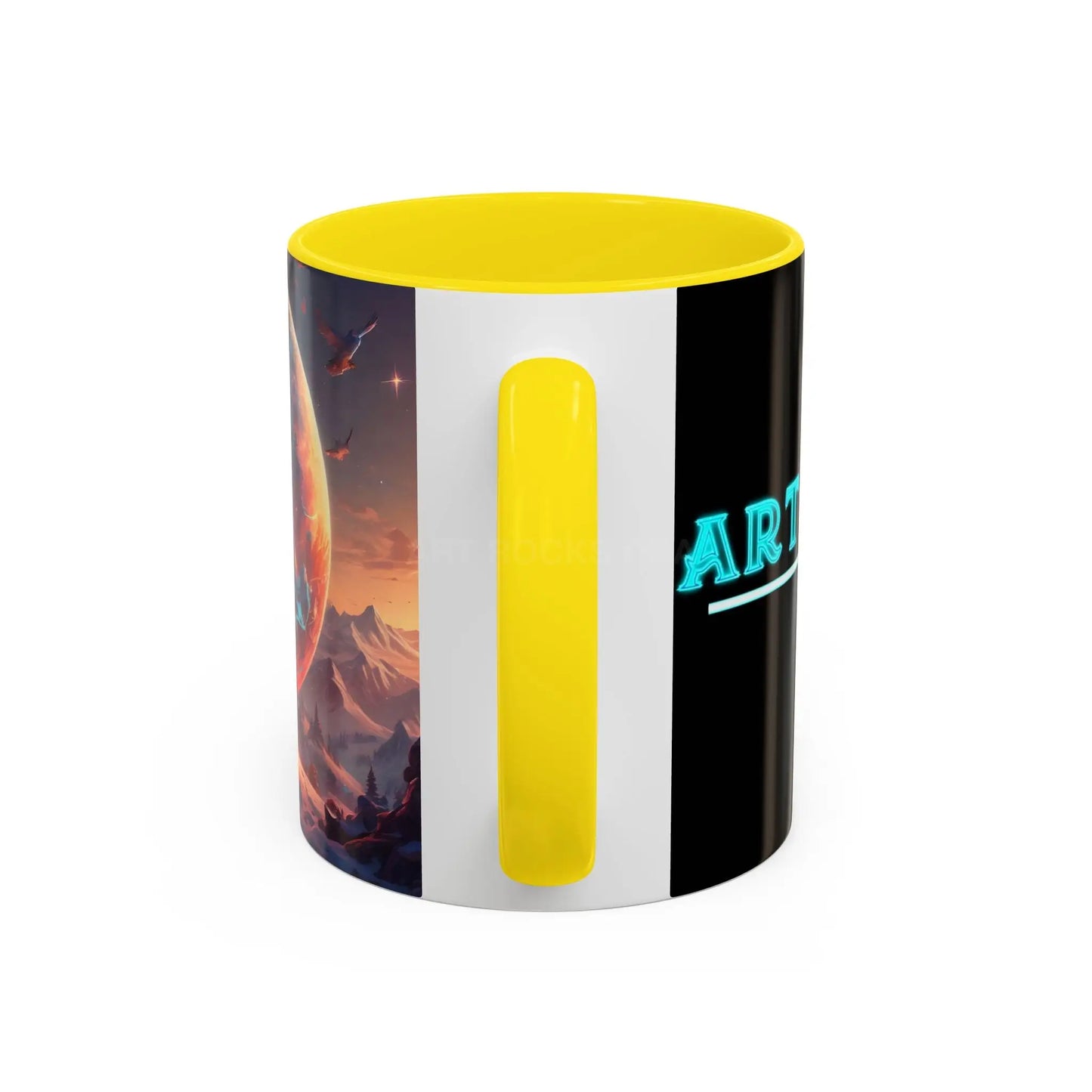 Space Explorer Coffee Mug — Astronaut Planet Scene Accent Mug (11/15oz) - Mug