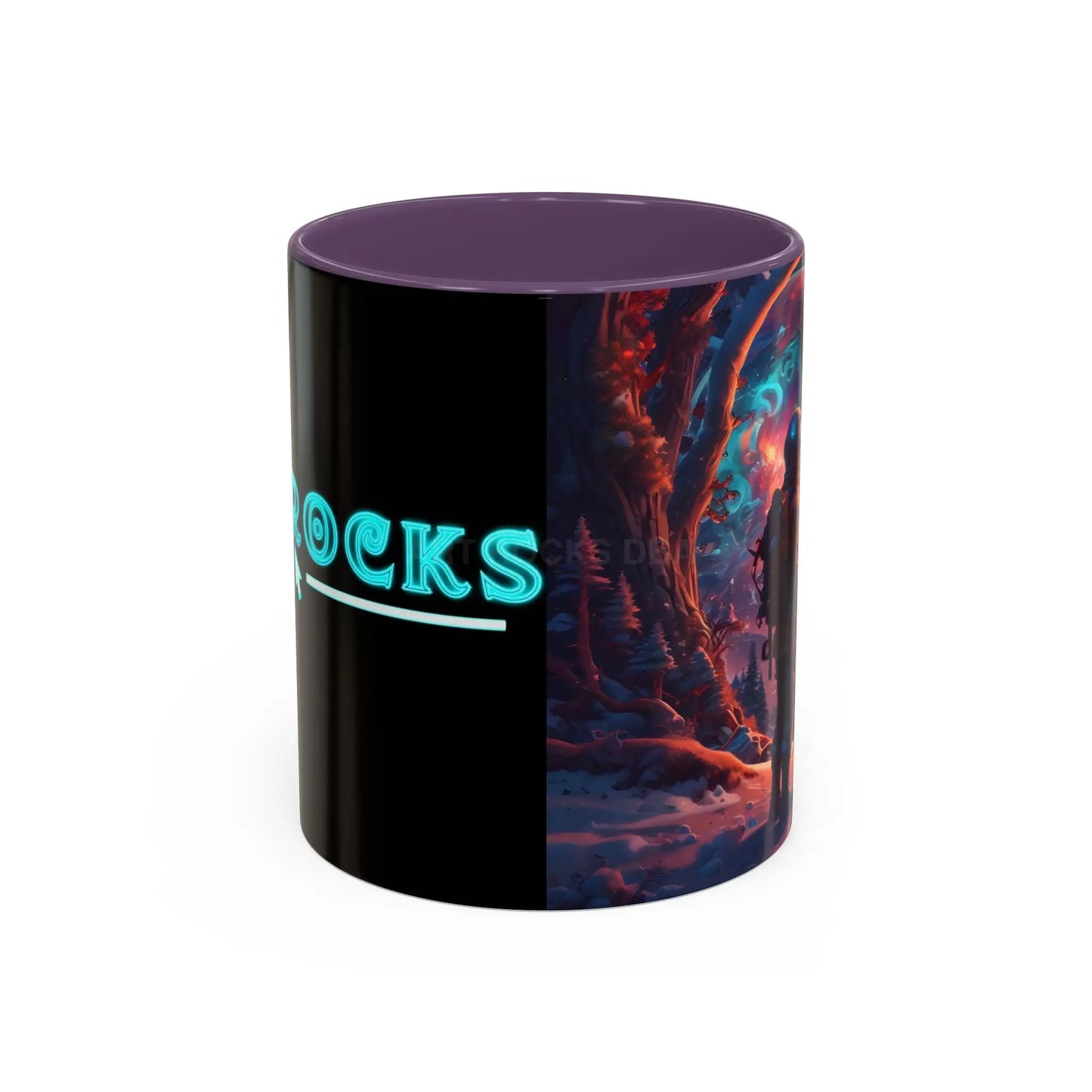 Space Explorer Coffee Mug — Astronaut Planet Scene Accent Mug (11/15oz) - Mug