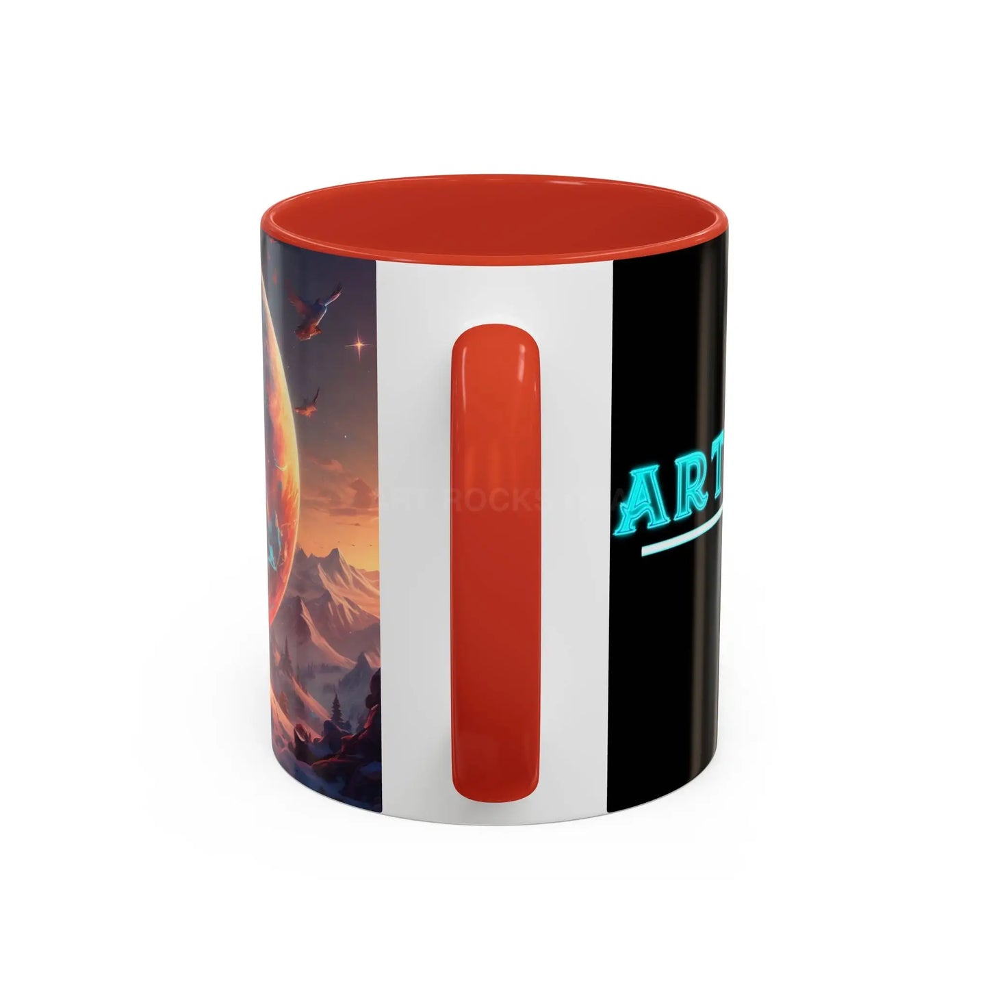 Space Explorer Coffee Mug — Astronaut Planet Scene Accent Mug (11/15oz) - Mug