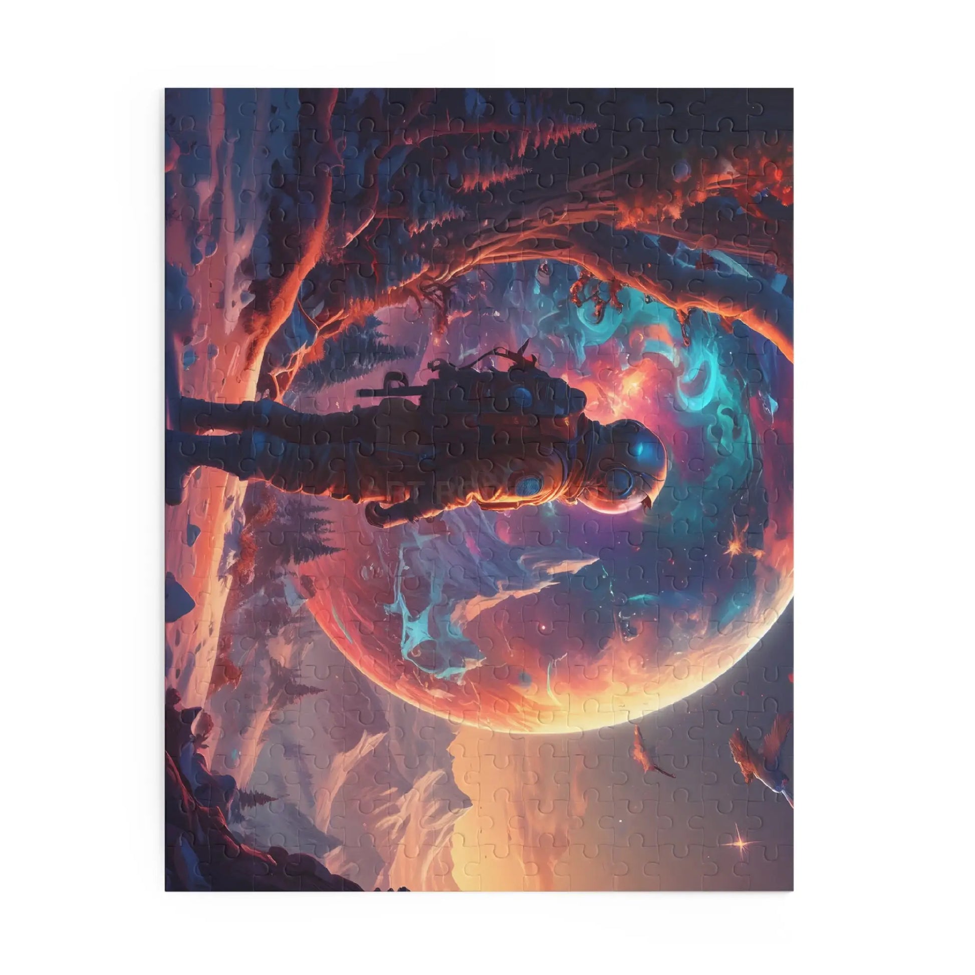 Space Explorer Jigsaw Puzzle — Astronaut Landscape 120/252/500-Piece - Puzzle