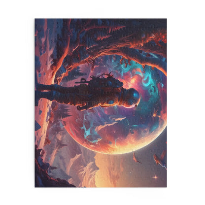 Space Explorer Jigsaw Puzzle — Astronaut Landscape 120/252/500-Piece - Puzzle