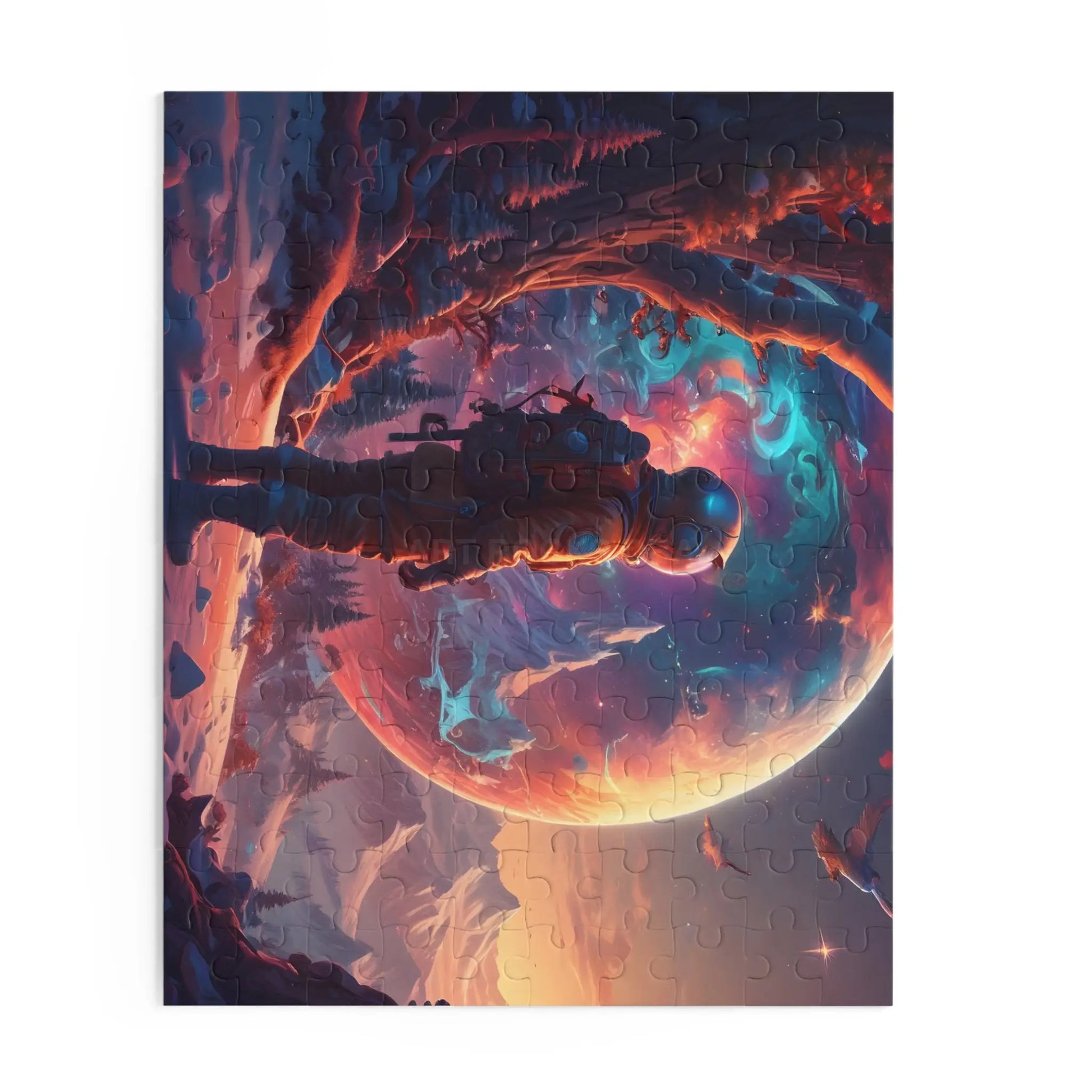 Space Explorer Jigsaw Puzzle — Astronaut Landscape 120/252/500-Piece - Puzzle