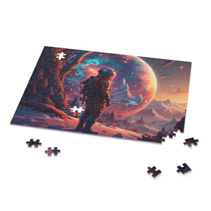 Space Explorer Jigsaw Puzzle — Astronaut Landscape 120/252/500-Piece - Puzzle