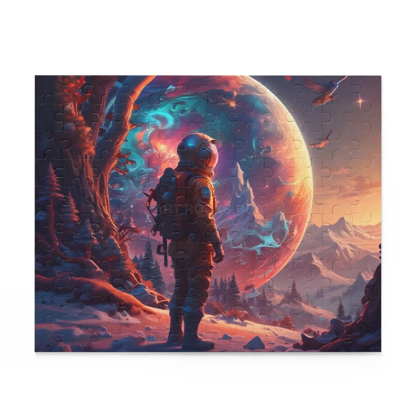 Space Explorer Jigsaw Puzzle — Astronaut Landscape 120/252/500-Piece - Puzzle