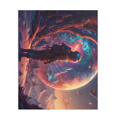 Space Explorer Jigsaw Puzzle — Astronaut Landscape 120/252/500-Piece - Puzzle