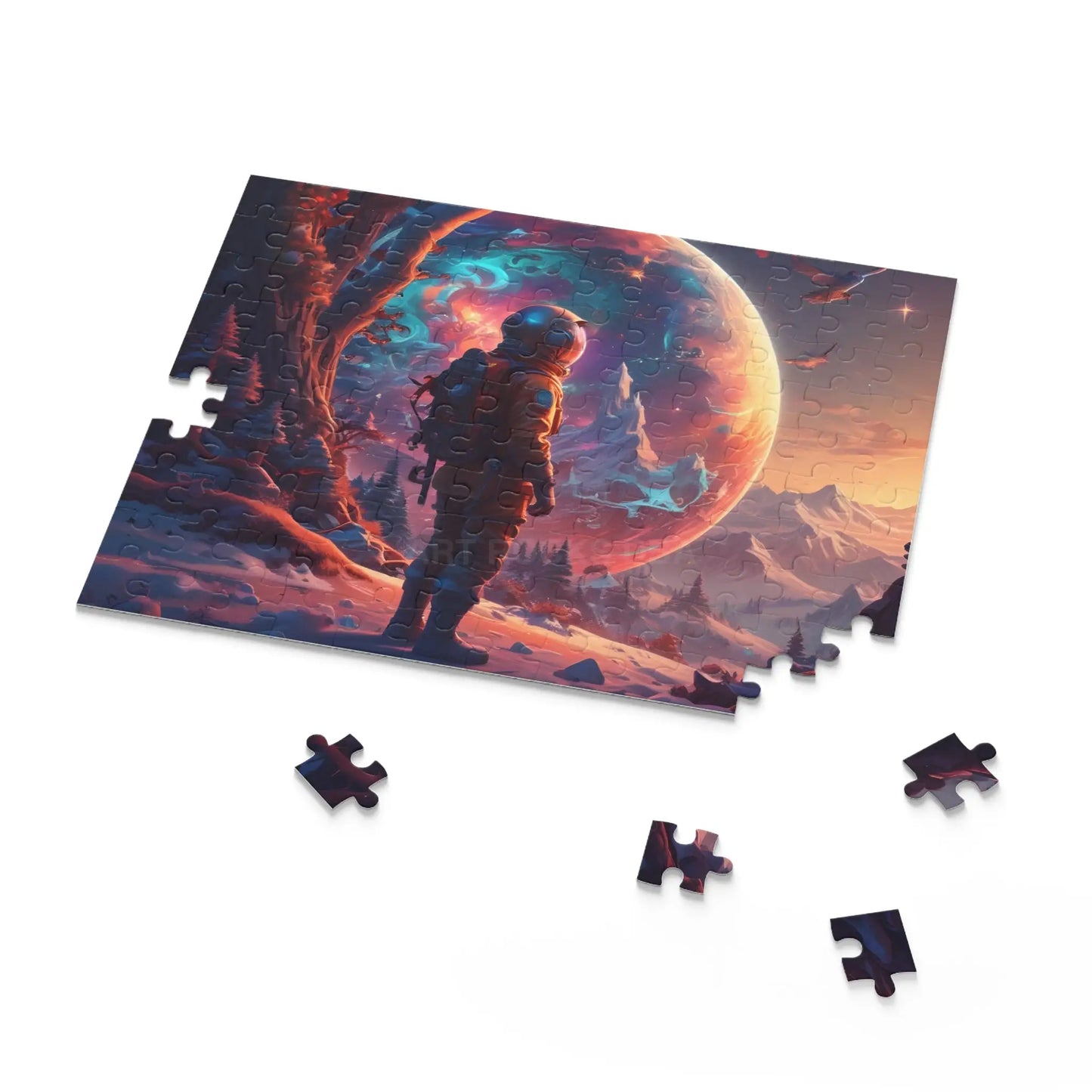 Space Explorer Jigsaw Puzzle — Astronaut Landscape 120/252/500-Piece - Puzzle