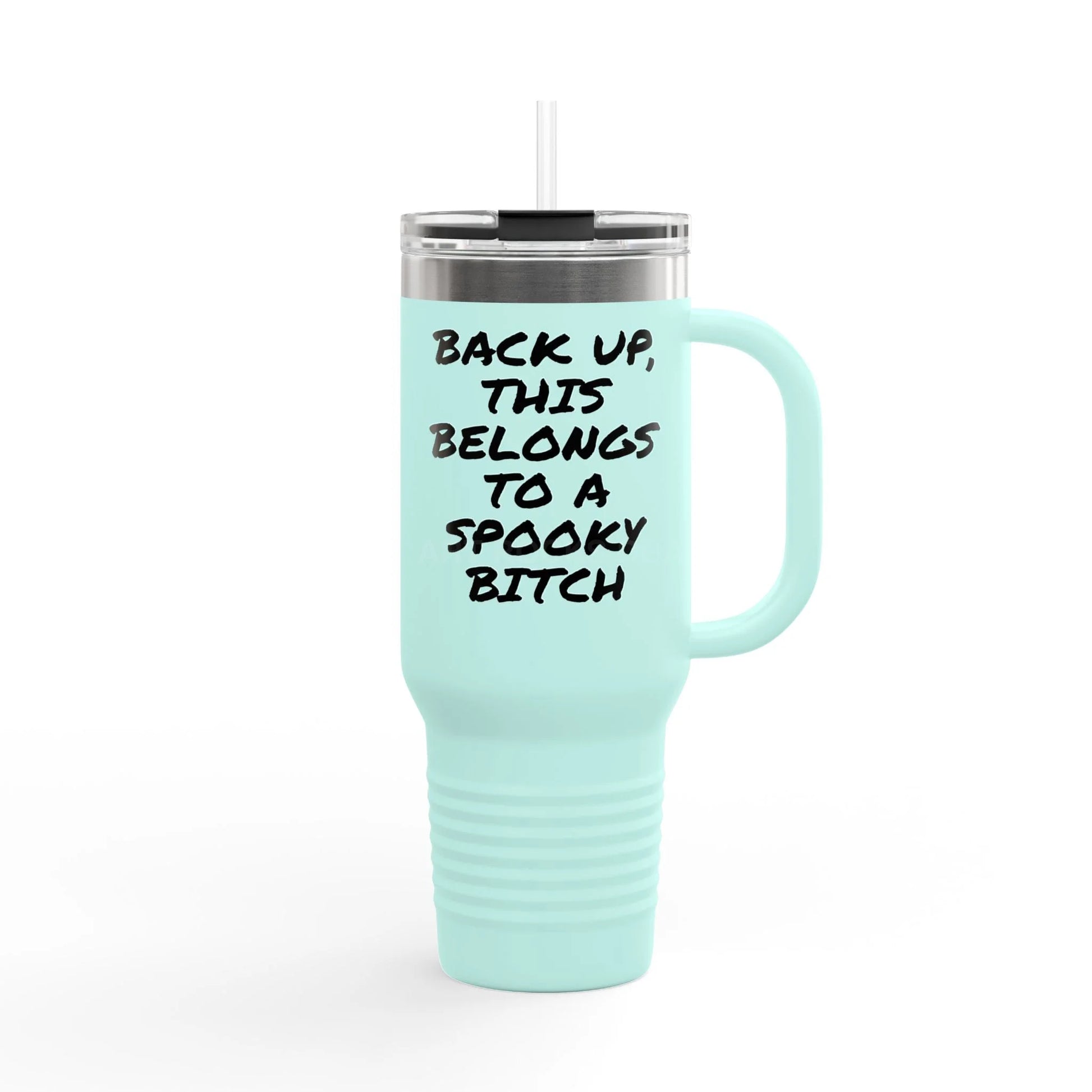 Spooky Bat Halloween Insulated Travel Mug 40oz - Fun Gift for Halloween Coffee Lovers Personalized Drinkware Travel