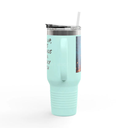 Spooky Bat Halloween Insulated Travel Mug 40oz - Fun Gift for Halloween Coffee Lovers Personalized Drinkware Travel