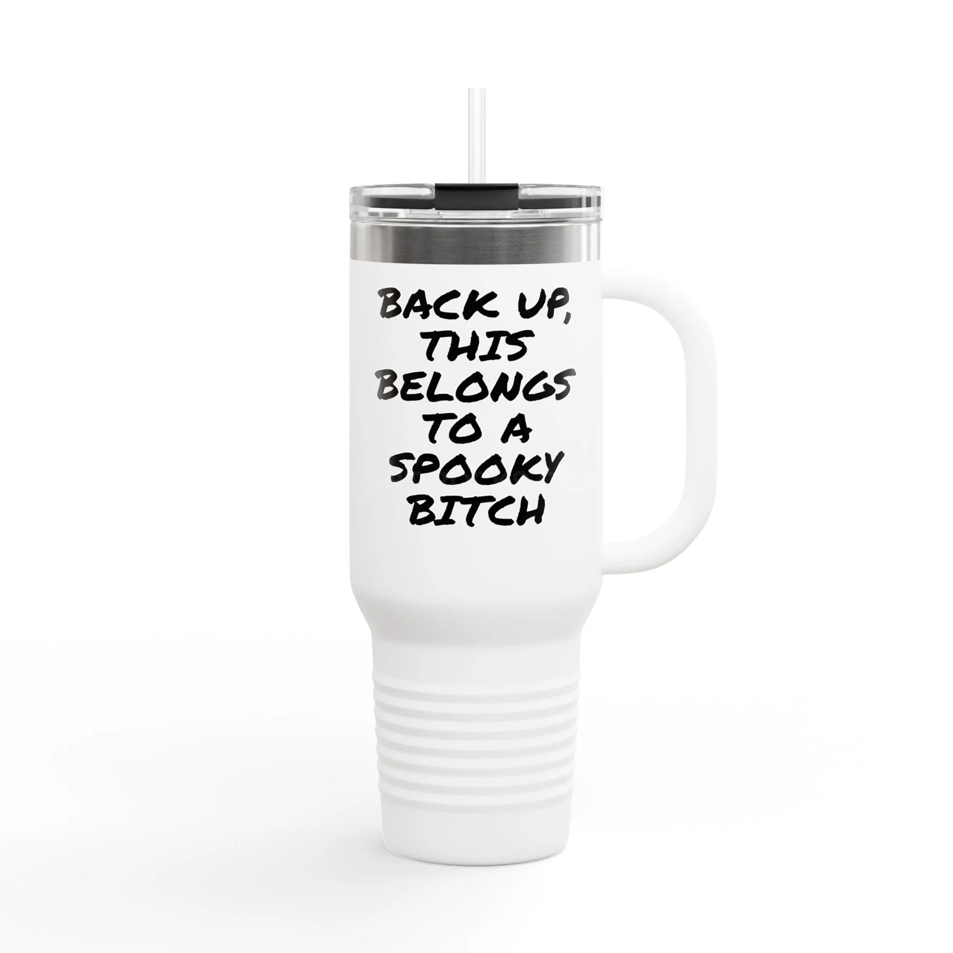 Spooky Bat Halloween Insulated Travel Mug 40oz - Fun Gift for Halloween Coffee Lovers Personalized Drinkware Travel