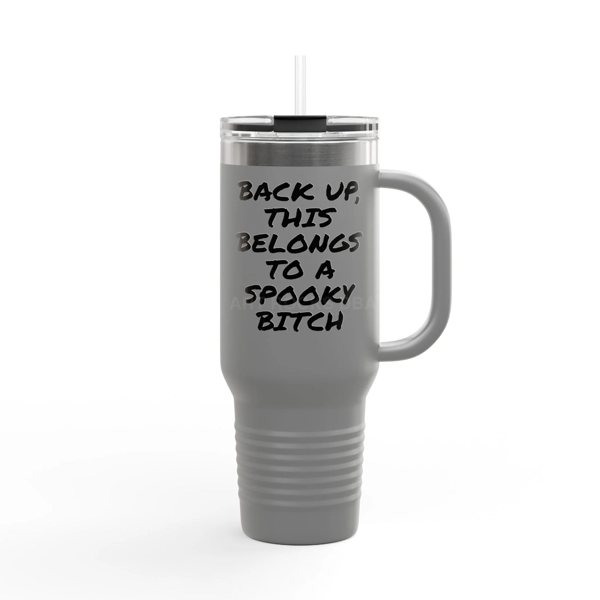 Spooky Bat Halloween Insulated Travel Mug 40oz - Fun Gift for Halloween Coffee Lovers Personalized Drinkware Travel