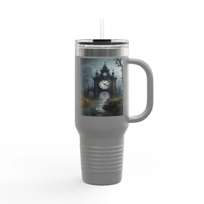 Spooky Bitch Clock 40oz Insulated Travel Mug with Inspirational Quotes and Unique Design Perfect for Coffee Lovers