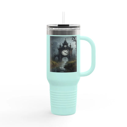 Spooky Bitch Clock 40oz Insulated Travel Mug with Inspirational Quotes and Unique Design Perfect for Coffee Lovers