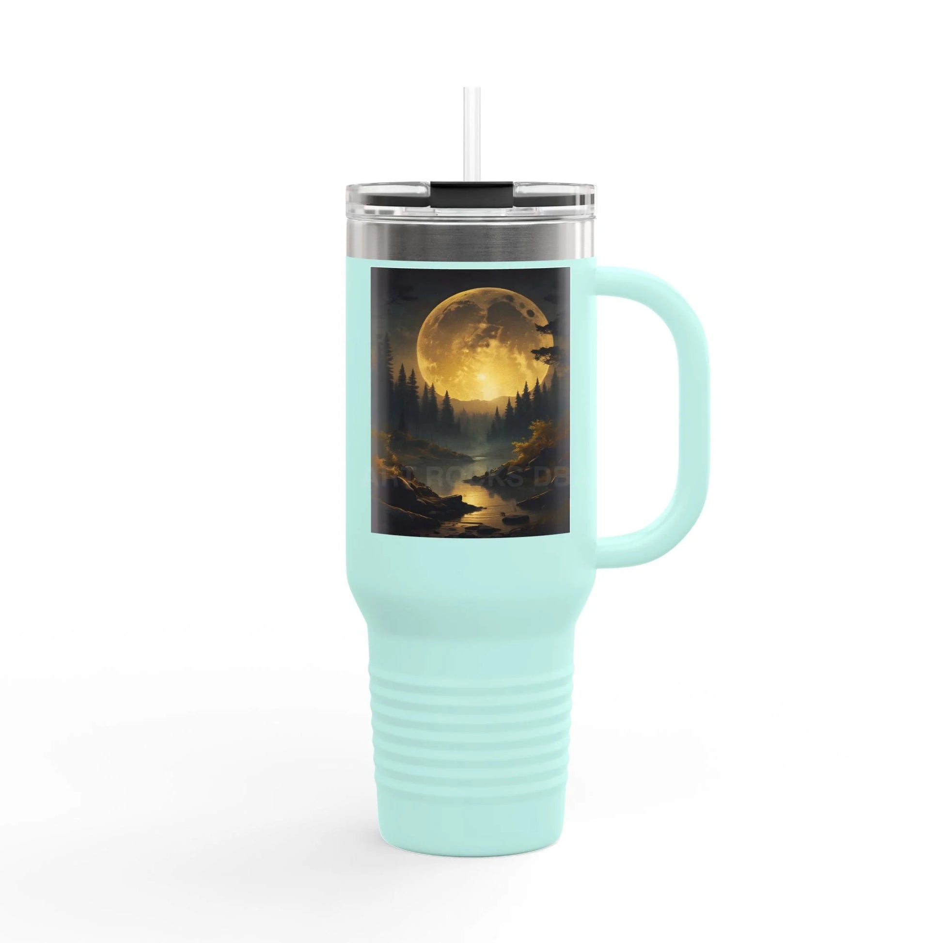 Spooky Bitch Full Moon Insulated 40oz Travel Mug - Adventure Awaits | Perfect for Camping Road Trips Gifts Outdoor