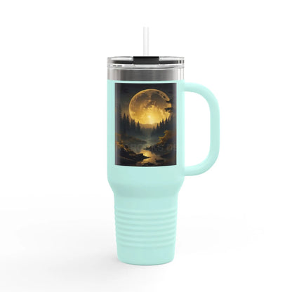 Spooky Bitch Full Moon Insulated 40oz Travel Mug - Adventure Awaits | Perfect for Camping Road Trips Gifts Outdoor