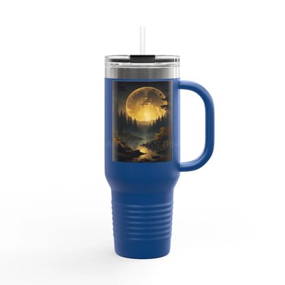 Spooky Bitch Full Moon Insulated 40oz Travel Mug - Adventure Awaits | Perfect for Camping Road Trips Gifts Outdoor