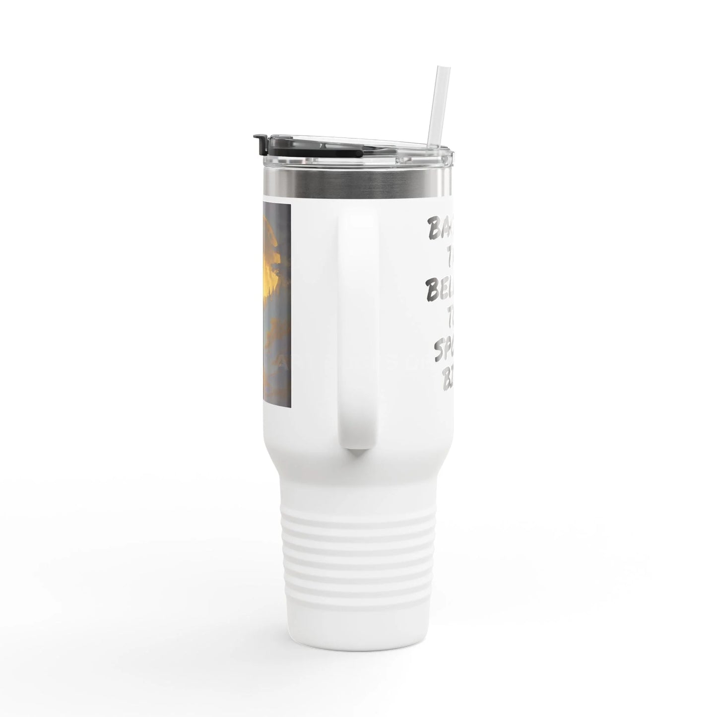 Spooky Bitch Full Moon Insulated 40oz Travel Mug - Adventure Awaits | Perfect for Camping Road Trips Gifts Outdoor